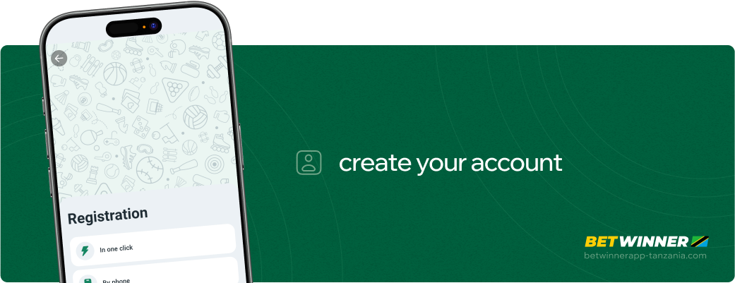 Create your account Betwinner APP Tanzania