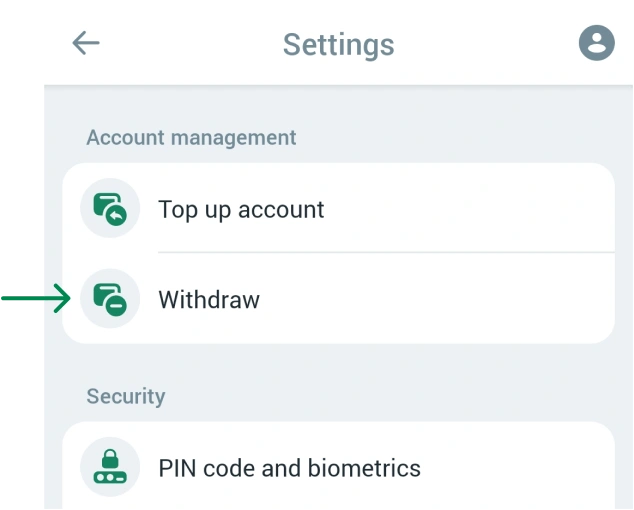 Withdrawal process Betwinner APP Tanzania